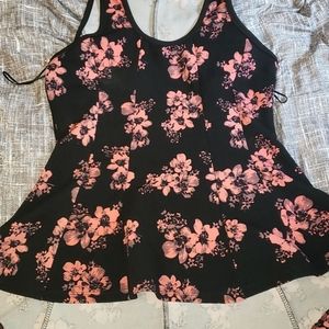 Flowy flower dress shirt